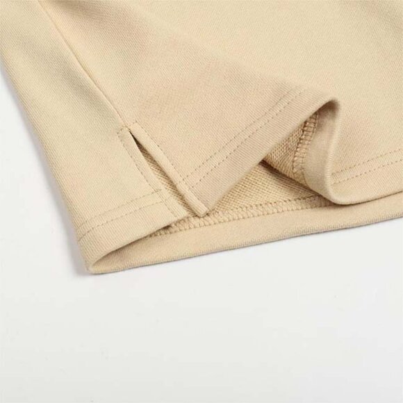 Ami Paris Cream Logo Embroidered Drawstring Shorts - Picture 7 of 10